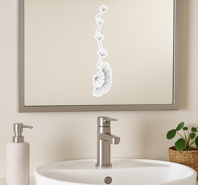 Adesivo murale rugby volo di semi di dente di leone - TenStickers