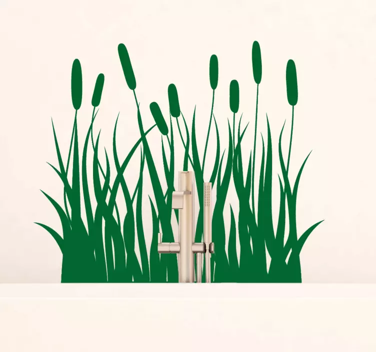 Adesivo murale sagoma giunchi - TenStickers