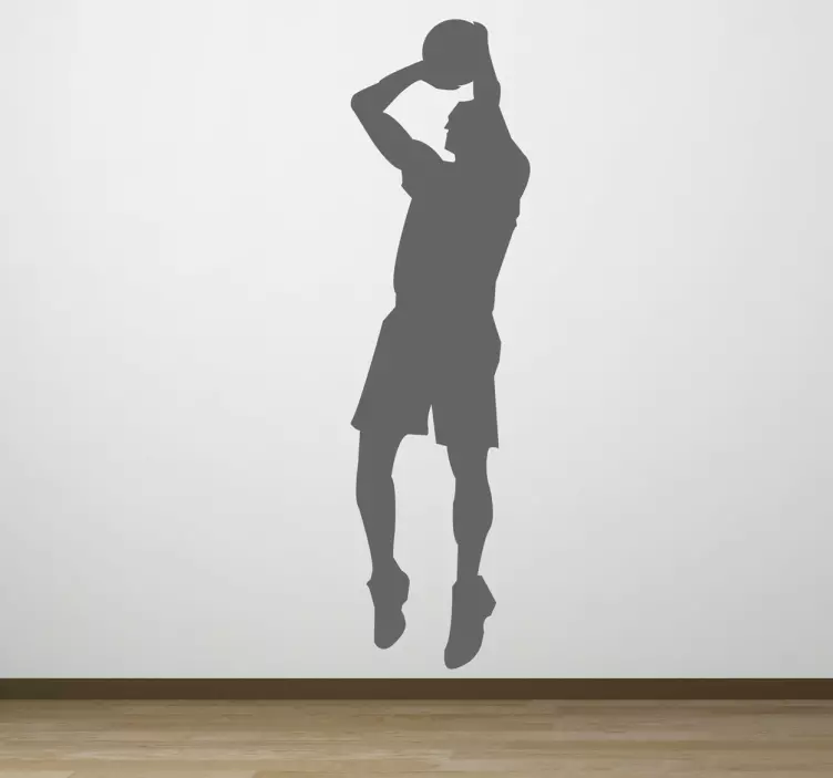 Adesivo murale silhouette tiro libero - TenStickers