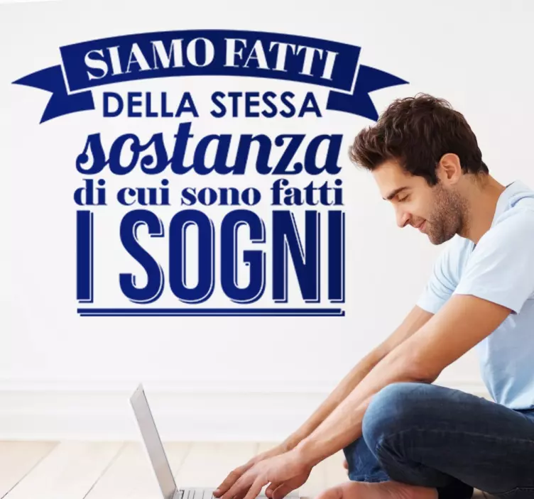 Adesivo murale  sostanza di sogni - TenStickers