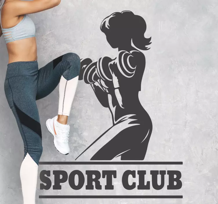 Adesivo sportivo Ragazza del club sportivo - TenStickers