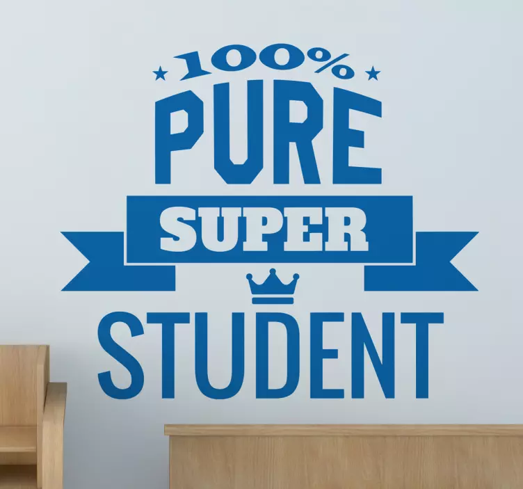 Adesivo murale Super Student - TenStickers