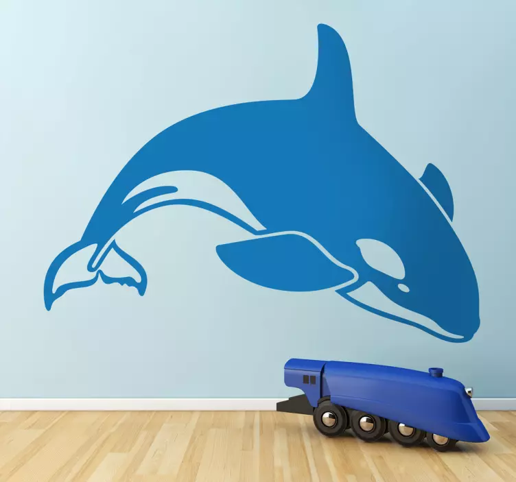 Adesivo murale tuffo orca - TenStickers