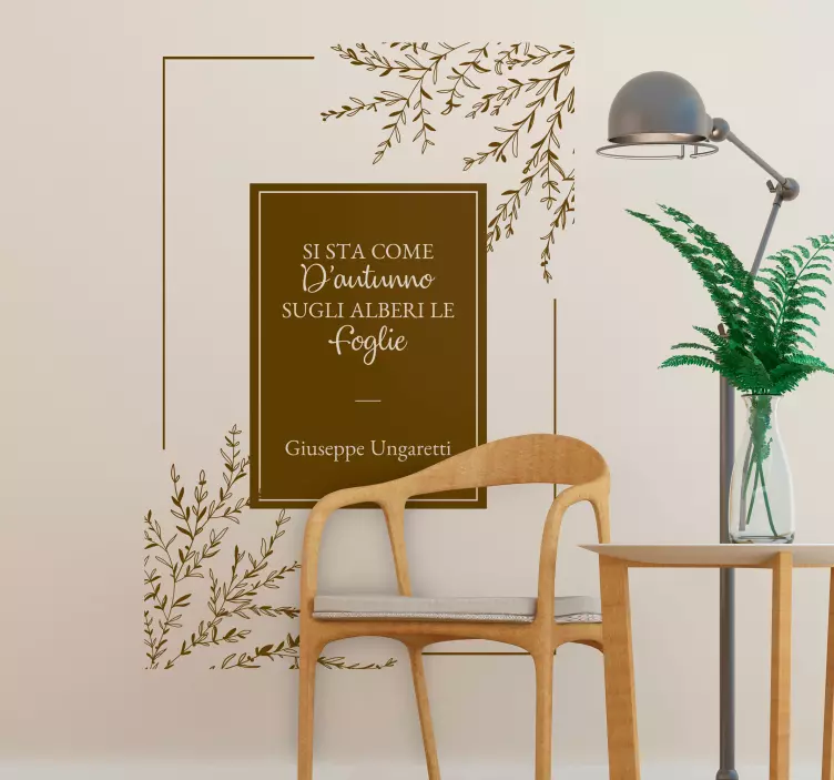 Adesivo murale Ungaretti Soldati - TenStickers