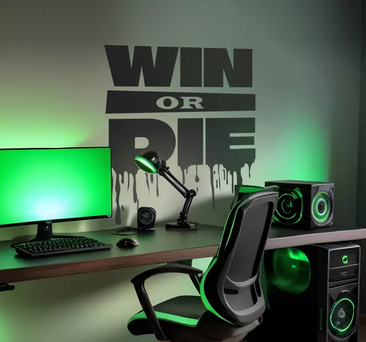 Adesivo videogioco vincere o morire - TenStickers