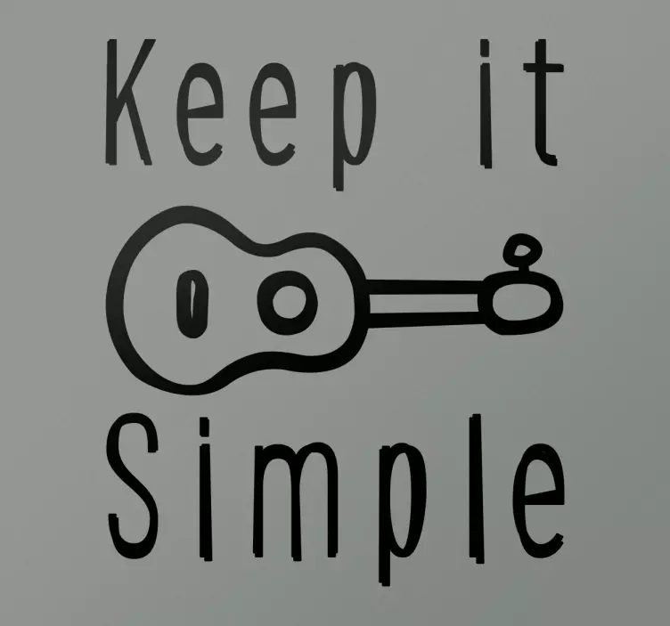 Adesivo musicale keep it simple - TenStickers
