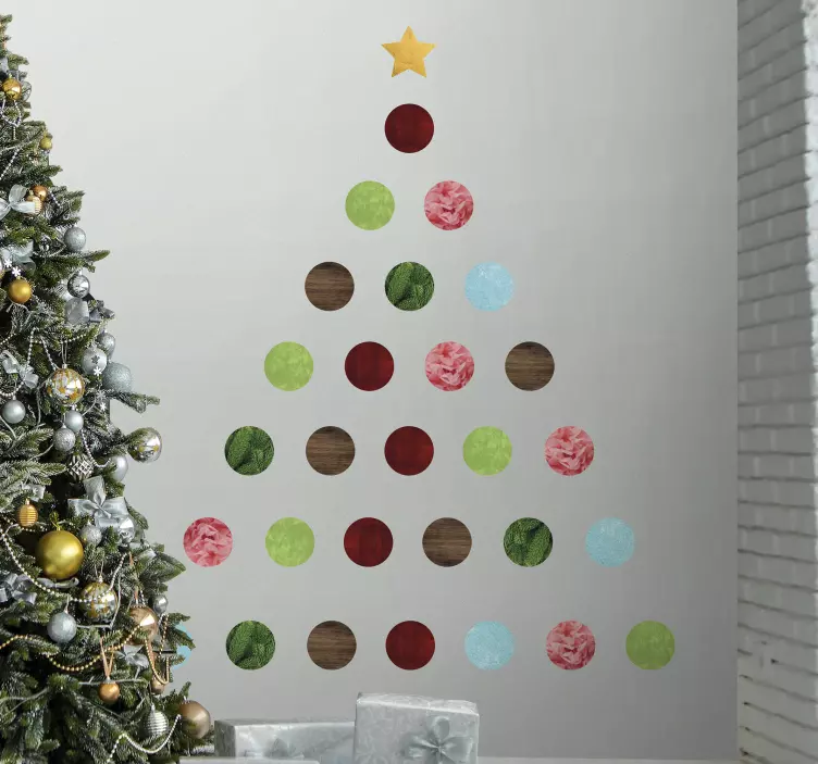 Adesivo natalizio decorazioni per l'albero di natale - TenStickers