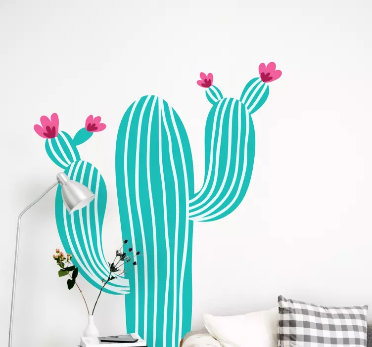 Adesivo natura cactus stilizzato - TenStickers