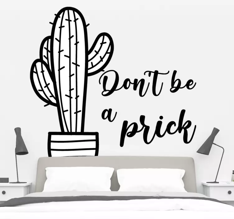 Adesivo natura citazione ispiratrice cactus - TenStickers