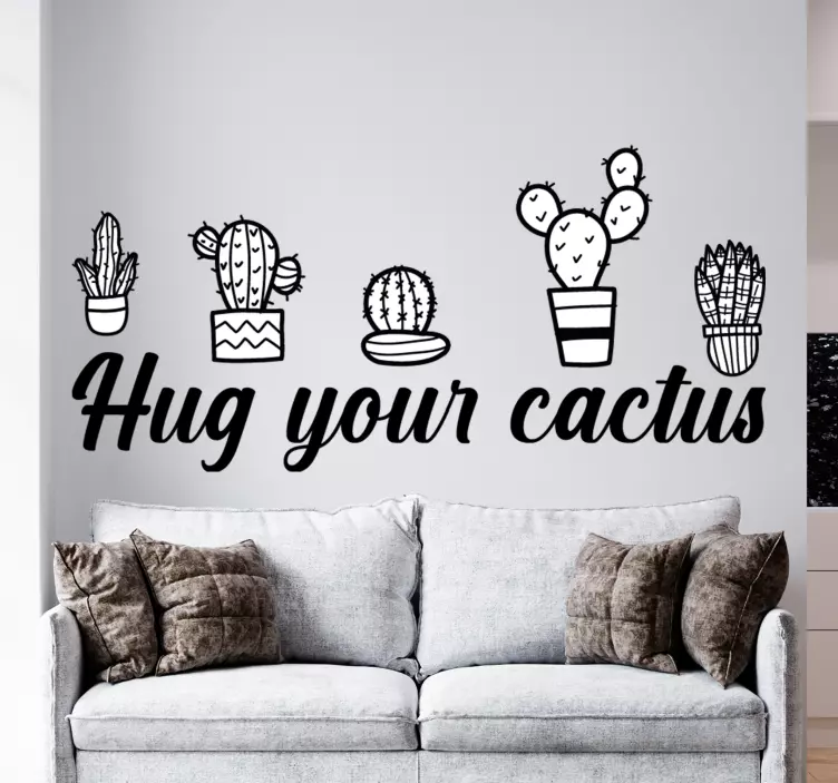 Adesivo natura collezione cactus in vaso - TenStickers