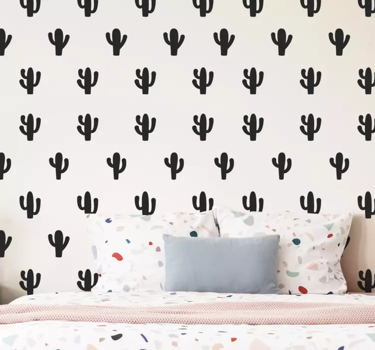 Adesivo natura design a motivi cactus - TenStickers