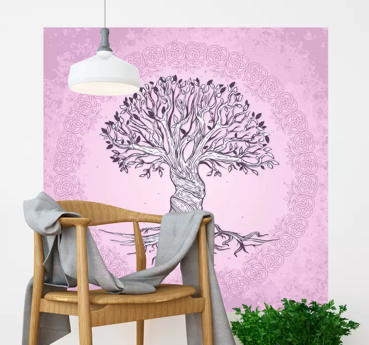Adesivo natura design radici albero - TenStickers