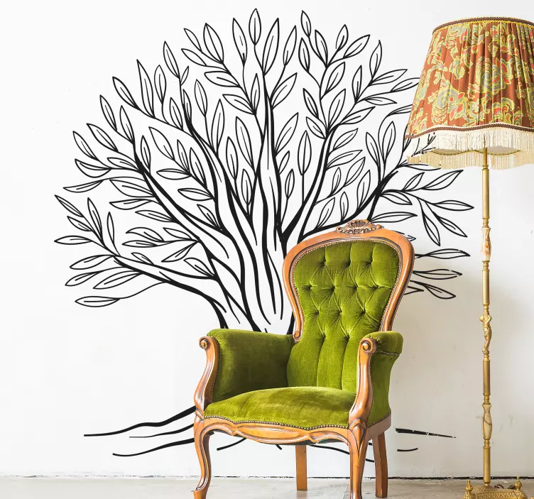 Adesivo natura design rami di albero - TenStickers