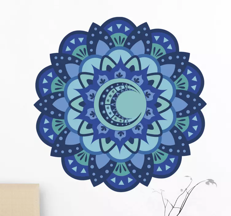 Adesivo natura elaborato mandala botanico - TenStickers