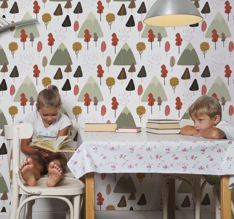 Adesivo natura modelli di alberi stravaganti - TenStickers