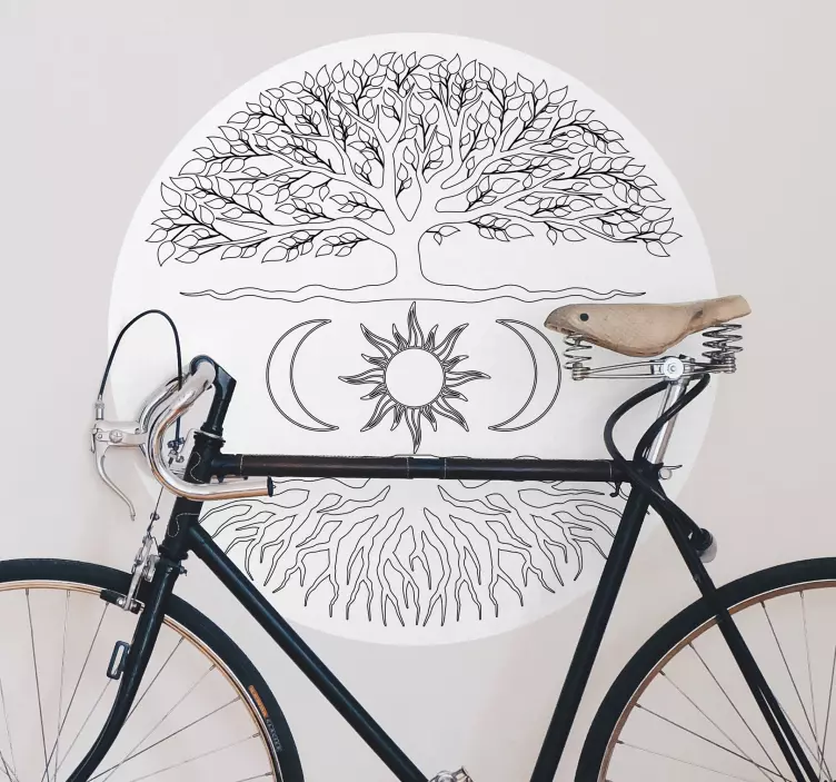 Adesivo natura sistema di radici degli alberi - TenStickers