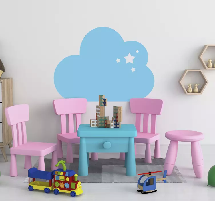 Adesivo nuvole e stelle - TenStickers