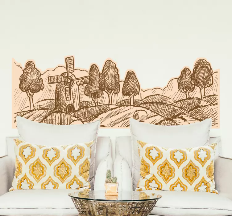 Adesivo paesaggio di un campo - TenStickers