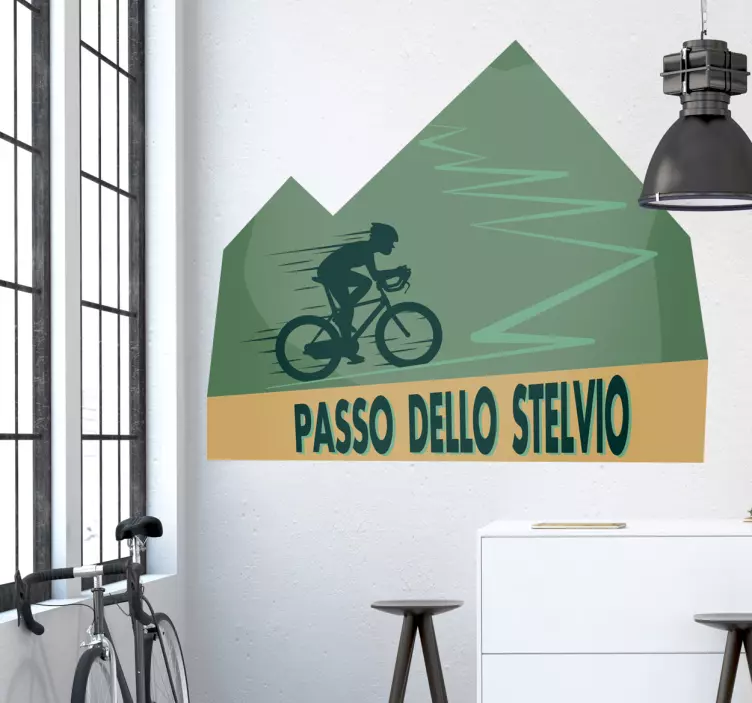 Adesivo passo dello Stelvio - TenStickers