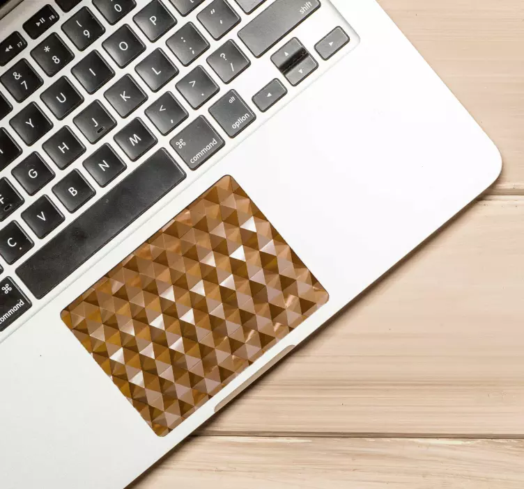 Adesivo touchpad motivo geometrico triangoli - TenStickers