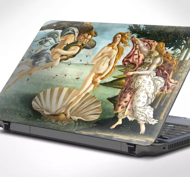 Adesivo per pc portatile Venere di Botticelli - TenStickers