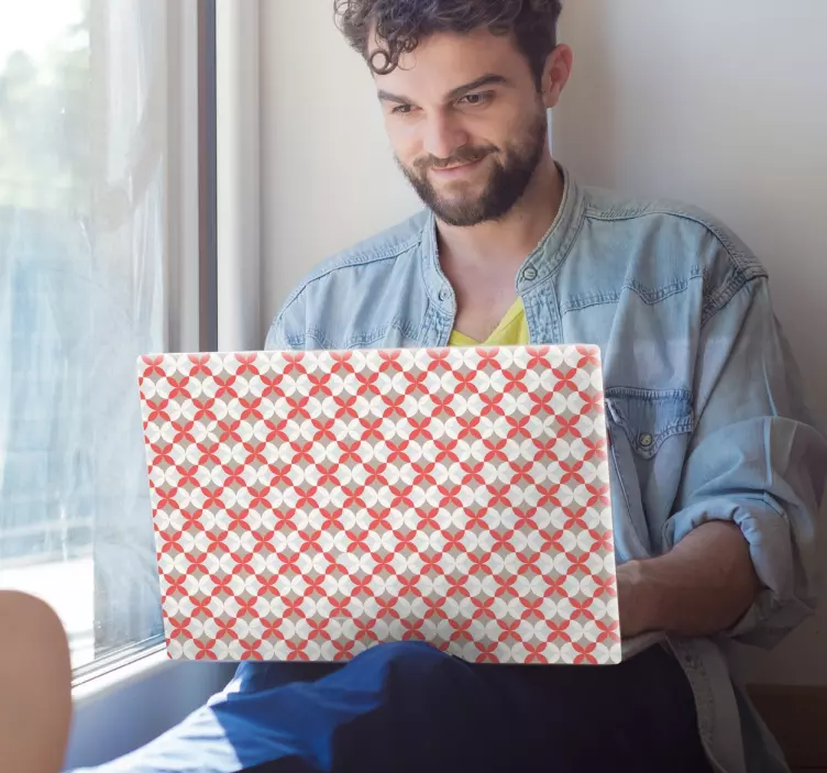 Adesivo per portatili fiori - TenStickers