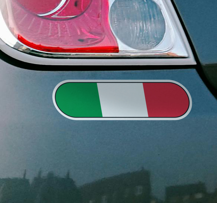 Adesivo per auto bandiera italiana - TenStickers