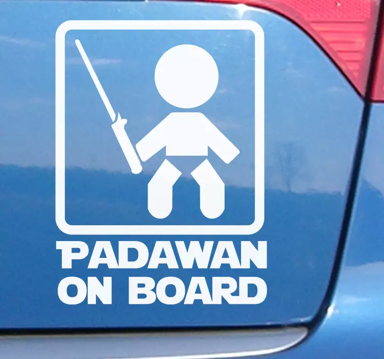 Adesivo per auto bebé star wars - TenStickers