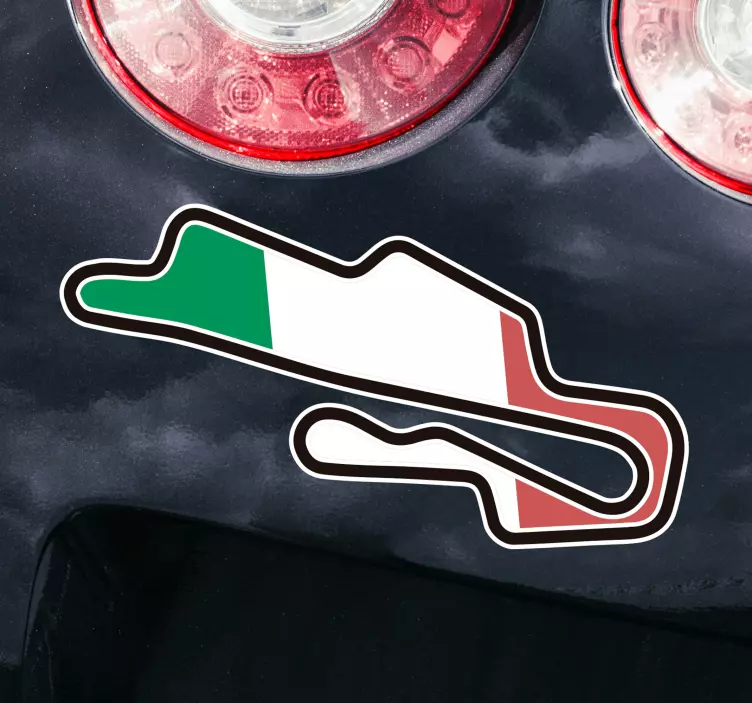 Adesivo per auto Circuito Mugello - TenStickers