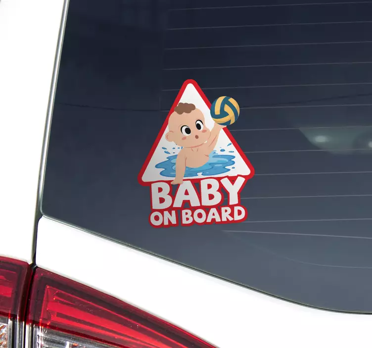 Adesivo per auto con bimbo a bordo - TenStickers