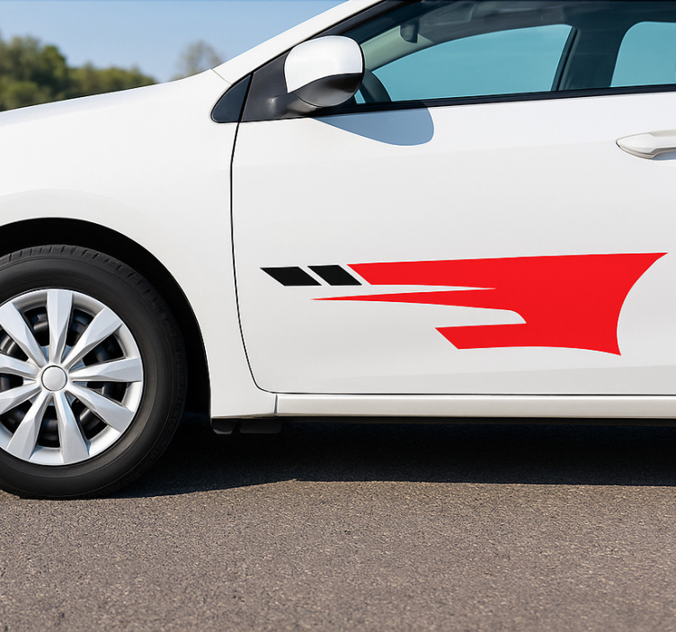 Adesivo per auto decalcomanie sportive laterali - TenStickers