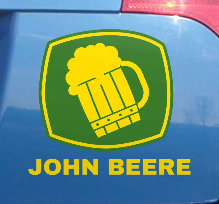 Adesivo per auto emblema boccale di birra - TenStickers