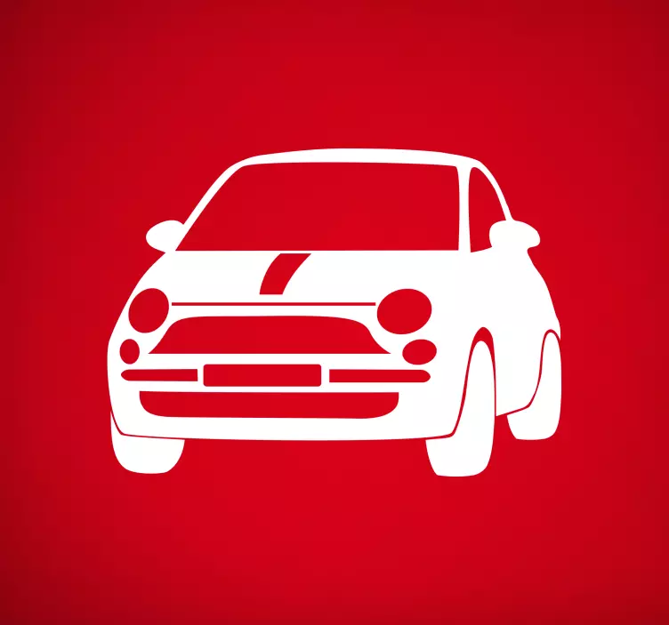 Adesivo per auto Fiat 500 - TenStickers