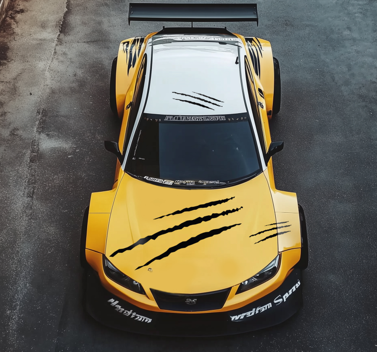 Adesivo per auto graffi impostati - TenStickers