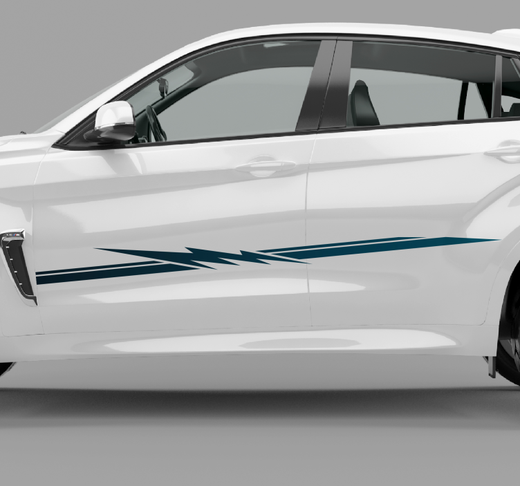 Adesivo per auto motivo a strisce dinamiche - TenStickers