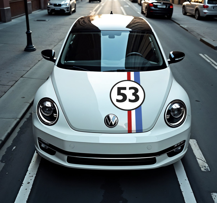 Adesivo per auto numero herbie - TenStickers