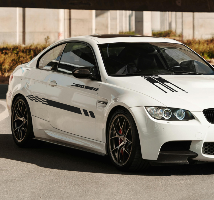 Adesivo per auto strisce 3 disegni - TenStickers