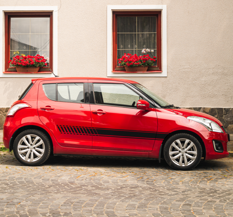 Adesivo per auto strisce sfumate - TenStickers