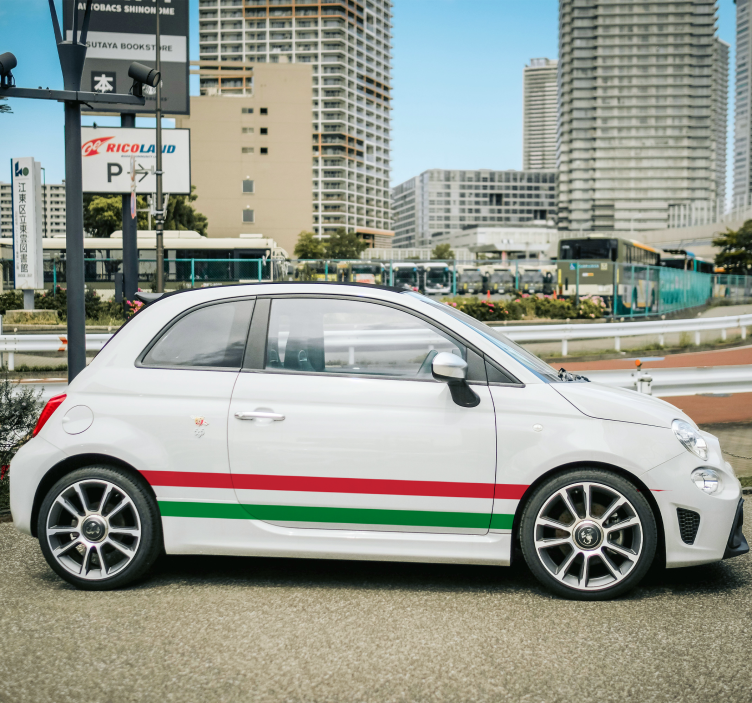 Adesivo per auto striscia italiana - TenStickers