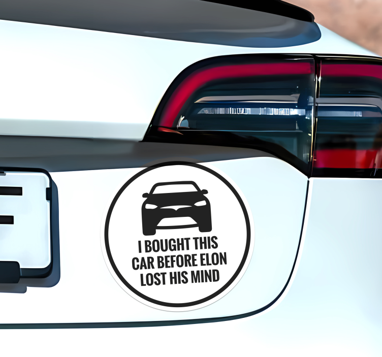 Adesivo per auto Tesla - TenStickers