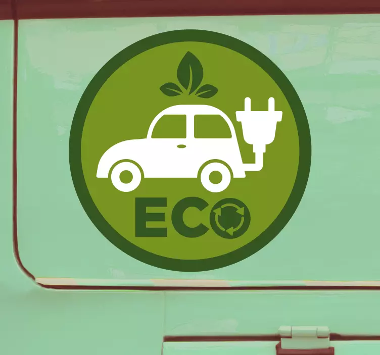 Adesivo per auto veicolo ecologico - TenStickers