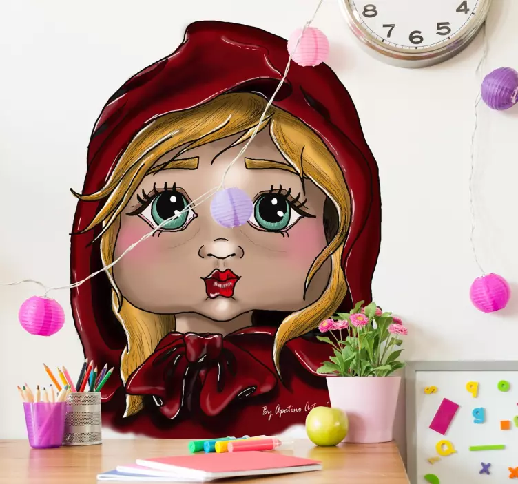Adesivo per bambini cappuccetto rosso - TenStickers