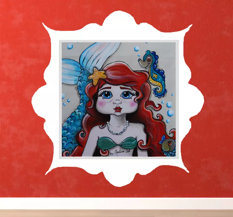 Adesivo per bambini favola Sirenetta - TenStickers