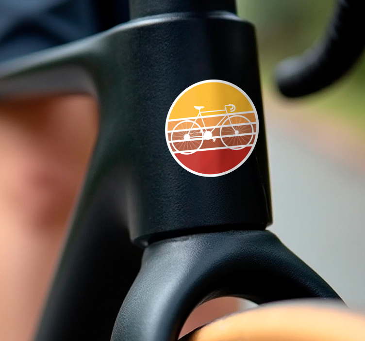 Adesivo per bici da corsa vintage - TenStickers