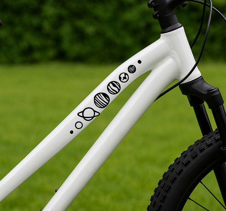 Adesivo per bici linea planetaria - TenStickers