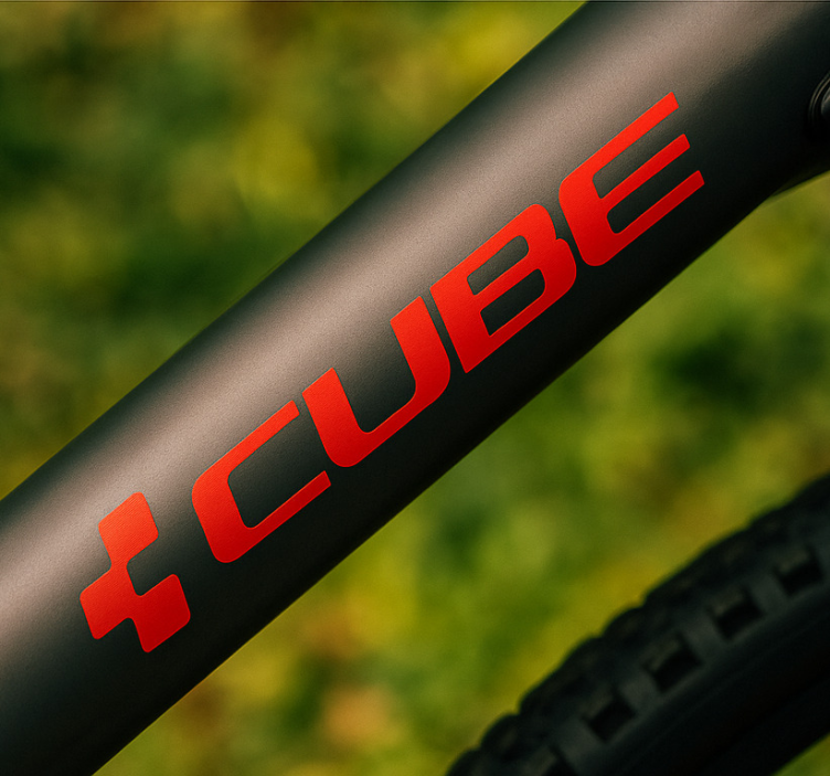 Adesivo per bici logo personalizzato per bicicletta - TenStickers