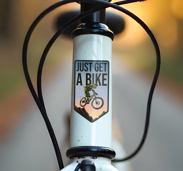 Adesivo per bici "prendi una bicicletta" - TenStickers