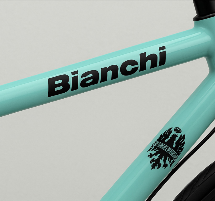 Adesivo per bici set di disegni con nome - TenStickers