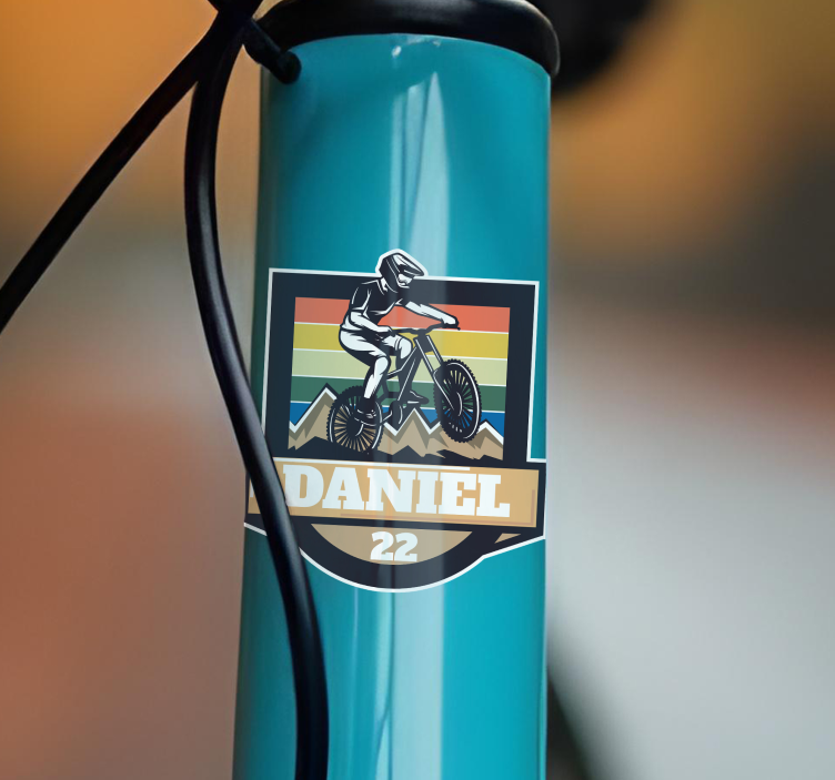 Adesivo per bici vintage personalizzato - TenStickers