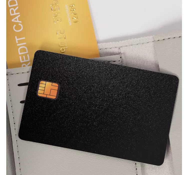Adesivo per carta di credito con sfondo scuro - TenStickers